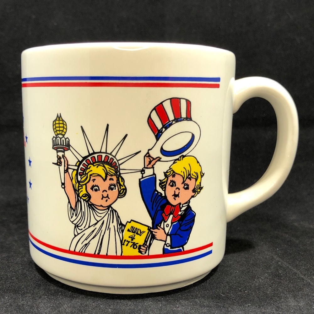 Vintage CAMPBELLS SOUP KIDS “Salute America” 1976 Bicentennial Mug